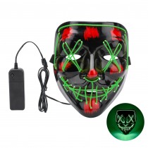 LED Horror Maske Green Grün