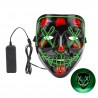 LED Horror Maske Green Grün