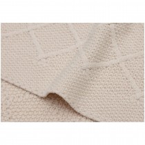 Jollein Decke Gitterbett Check Knit - 75x100 cm - Oatmeal