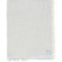 Jollein Decke Wiege Hydrophil Fringe Stripe - 75x100 cm - Sea Green