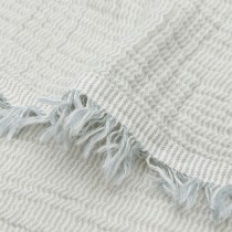 Jollein Decke Wiege Hydrophil Fringe Stripe - 75x100 cm - Sea Green