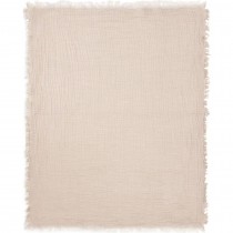 Jollein Decke Wiege Hydrophil Fringe Stripe - 75x100 cm - Biscuit