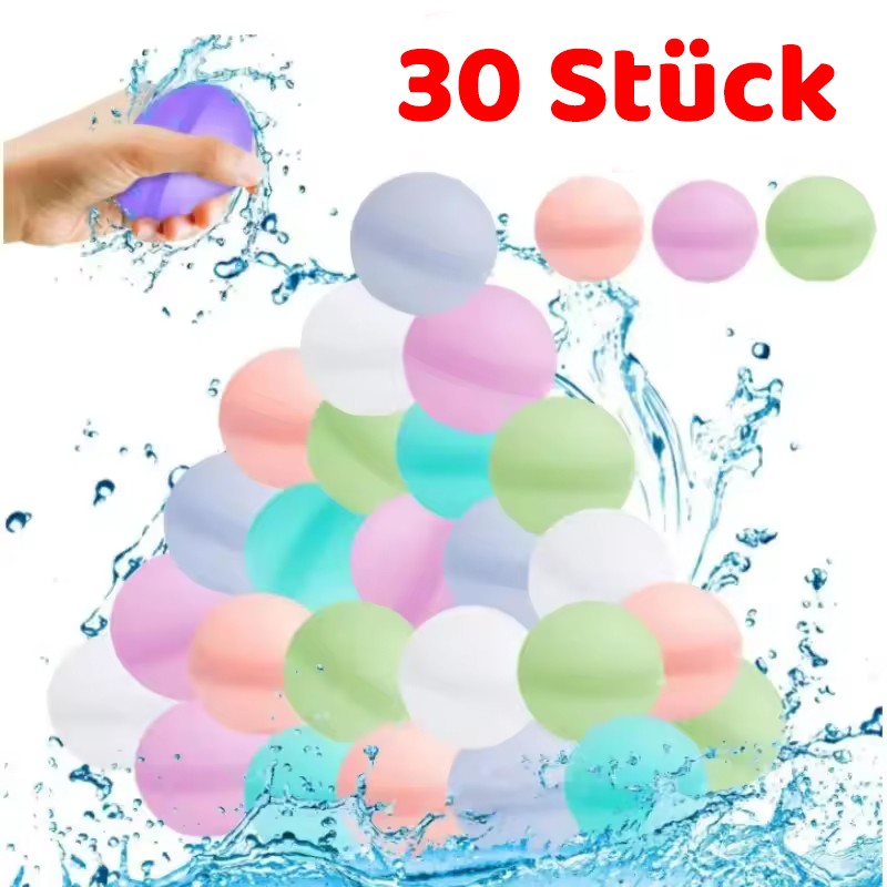 Silikon Wasserbombe, wiederverwendbare Wasserbälle, 30 Stück