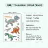 Temporäre Tattoos für kinder – 12 Bögen mit Dino-Motive