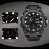High-End Multifunktionale Sportuhr – Digital & Analog Schwarz Grau