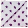 Zewi Baby Gaze Noschi bedruckt Sterne weiss-pflaume 17