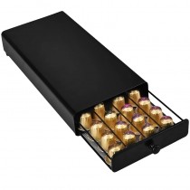 Edler Kapselhalter für 40 Nespresso Kaffeekapseln, Aufbewahrungs-Schublade für Nespresso Kapseln
