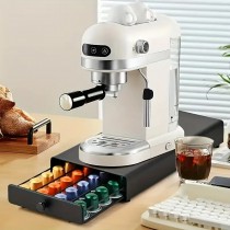 Edler Kapselhalter für 40 Nespresso Kaffeekapseln, Aufbewahrungs-Schublade für Nespresso Kapseln