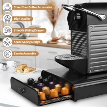 Edler Kapselhalter für 40 Nespresso Kaffeekapseln, Aufbewahrungs-Schublade für Nespresso Kapseln