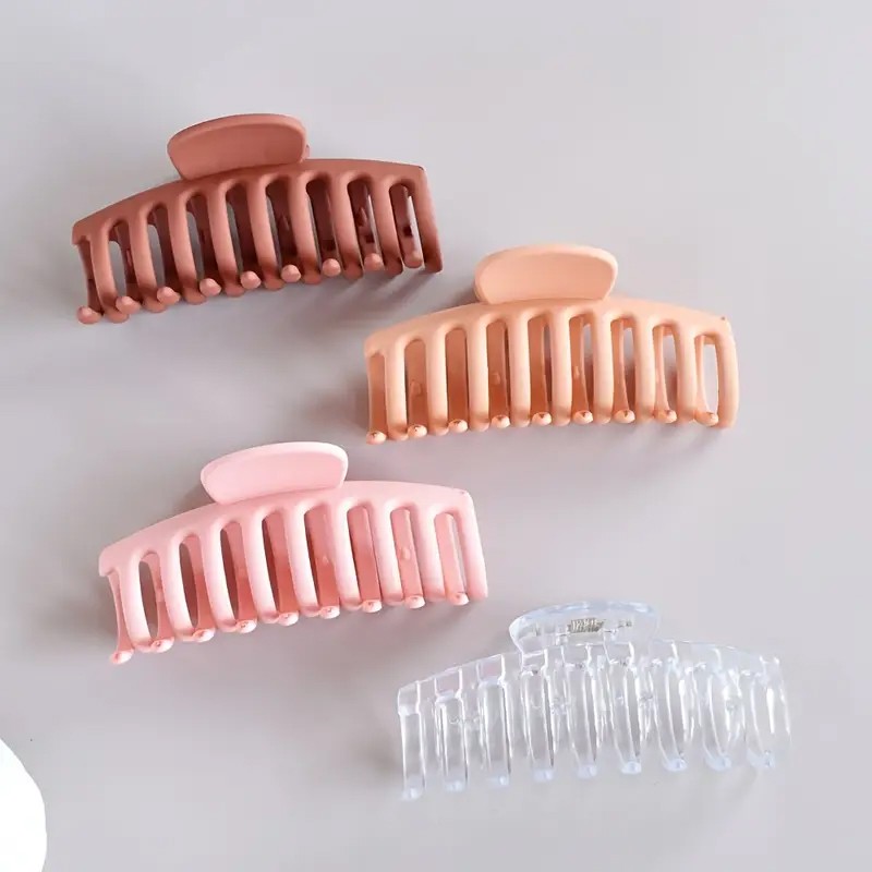 4 Stück Haarspangen, Haarkrallen - Pastellfarben