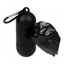 Faltbarer Napf 1000 ml mit Karabiner & Kotbeutelspender Blau