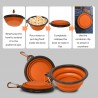 Faltbarer Napf 1000 ml mit Karabiner & Kotbeutelspender
