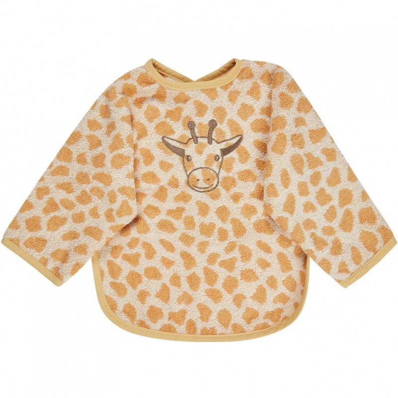 Sterntaler Lätzchen mit Ärmel Giraffe