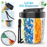 Pillendose Tablettenbox Rund Pillendose 7 separaten Fächer