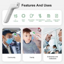 Infrarot Stirnthermometer berührungslos mit LCD Anzeige für Kinder & Erwachsene