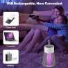 USB Mückenvernichter-Lampe – 360° UV, Wiederaufladbar & Geräuscharm