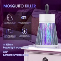 USB Mückenvernichter-Lampe – 360° UV, Wiederaufladbar & Geräuscharm