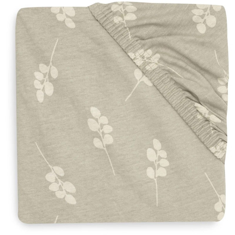 Jollein Jersey Fixleintuch 70x140 cm – Twig Olive Green