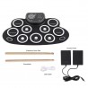 Elektronisches Schlagzeug-Set für Kinder – Rollbares USB-Drum Pad mit Lautsprechern, 45x26 cm