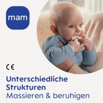 MAM Beissring Bite & Brush Gelb – Zahnungshilfe & Zahnreinigung