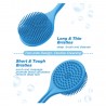 2in1 Badebürste, Duschbürste, Rückenbürste, Rückenschrubber Blau