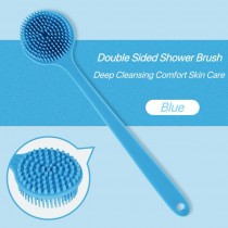 2in1 Badebürste, Duschbürste, Rückenbürste, Rückenschrubber Blau
