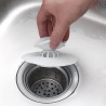 Multifunktionaler Abflussstöpsel & Haarsieb – 2-in-1 Silikon Stöpsel mit Filterfunktion – Weiss