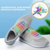 Elastische Silikon-Schnürsenkel – 16-teiliges Set in bunten Farben