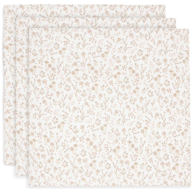 Jollein Muslin-Tücher 3er-Set 70x70 cm – Bloomy