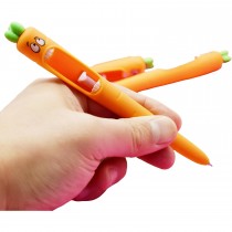 4er-Set Karotten Gelstifte – Lustige Kugelschreiber 0,5 mm