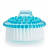 2in1 Duschbürste mit langem Griff, Rückenbürste Blau