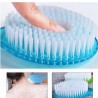 2in1 Duschbürste mit langem Griff, Rückenbürste Blau