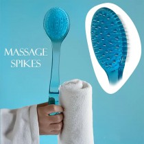 2in1 Duschbürste mit langem Griff, Rückenbürste Blau