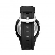 Quadro Sportuhr Digitaluhr mit Silikonarmband Schwarz Gold