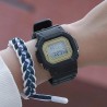 Quadro Sportuhr Digitaluhr mit Silikonarmband Schwarz Gold
