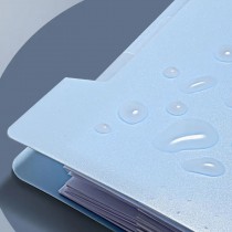 Aktenmappe A4 – Erweiterbare Fächermappe mit 8 Fächern & Verschluss Blau