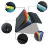 Aktenmappe A4 – Fächermappe mit 13 Fächern Carbon Schwarz