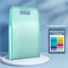 Aktenmappe mit 13-Taschen - A4 Fächermappe Vertikaler mit bunten Tabs Grün