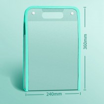Aktenmappe mit 13-Taschen - A4 Fächermappe Vertikaler mit bunten Tabs Grün