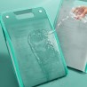 Aktenmappe mit 13-Taschen - A4 Fächermappe Vertikaler mit bunten Tabs Grün