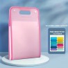 Aktenmappe mit 13-Taschen - A4 Fächermappe Vertikaler mit bunten Tabs Rosa