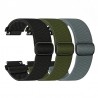 3er-Pack Dehnbares Nylon-Armband mit Einzelschlaufe – 22mm