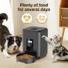 Automatischer Futterautomat für Katzen & Hunde mit LCD-Touch Schwarz