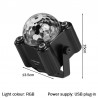 LED-Discolicht mit Fernbedienung & USB – Farbige Bühnenbeleuchtung für Party & Events