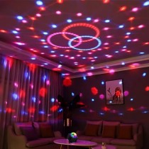 LED-Discolicht mit Fernbedienung & USB – Farbige Bühnenbeleuchtung für Party & Events