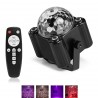 LED-Discolicht mit Fernbedienung & USB – Farbige Bühnenbeleuchtung für Party & Events