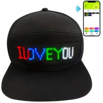 LED Baseball Cap, Animierte Bluetooth-LED Baseballmütze