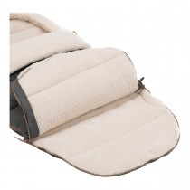 Fillikid Winterfusssack Fusssack Atlas Teddy grau mit Teddyplüsch