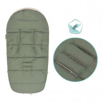 Fillikid Winterfusssack Atlas Teddy Salbei mit Teddyplüsch