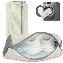 1 Stück Schuhe Waschbeutel – Sneaker & Schuhschutz für Waschmaschine Beige